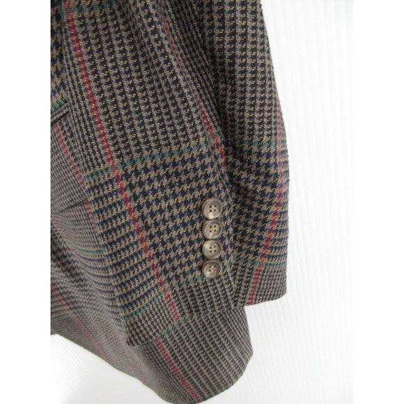 VINTAGE Ralph Lauren Polo Sport Coat 40 University Windowpane Blazer - Picture 3 of 13